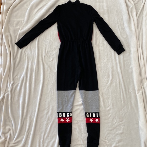 Girl Boss zip up long sleeve jumpsuit. - Picture 2 of 6